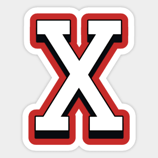 "X" Malcolm X inspired classic Sticker